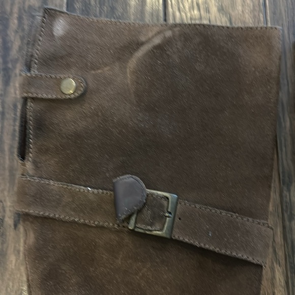 Colin Stuart Brown Suede Knee High Boots Size 6 1/2 - Picture 10 of 12